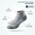 Premium Cotton Low-Cut Ankle Socks (6 pack)