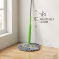 360° Rotating Microfiber Twist Mop - Easy Floor Cleaning & Hands-Free Wringing
